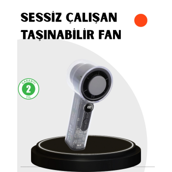Kompakt Dijital Ekranlı Fan | 100 Seviye Hız + Sessiz Çalışma ( Lisinya )