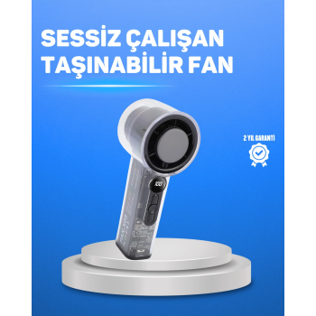 Ultra Sessiz Usb Şarjlı Fan | Taşınabilir Ve Hafif Tasarım ( Lisinya )