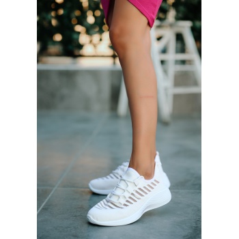 Wina Beyaz Triko Spor Ayakkabı - Lisinya