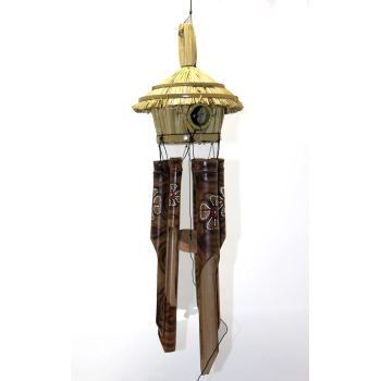 Hasır Kuş Yuvalı Bambu Çan 3dıarta-13 - Lisinya