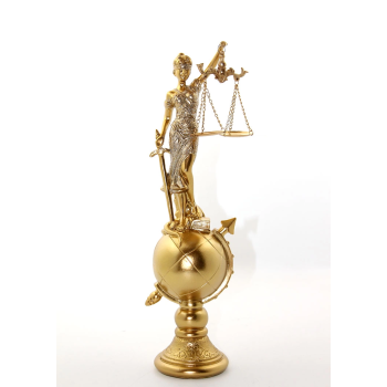 Polyester Dünya Küre Üzerinde Adalet Biblosu Alı2894 - Lisinya