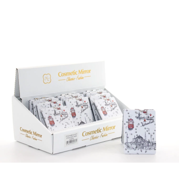 Taşlı İstanbul Tasarımı El Aynası İnce Alk2471a - Lisinya