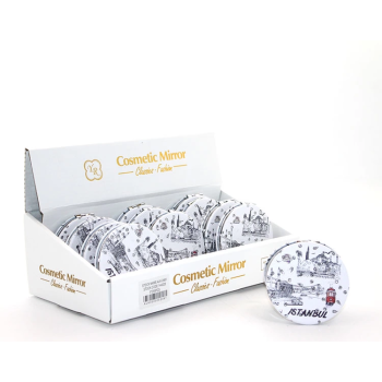 Taşlı İstanbul Tasarımı El Aynası İnce Alk2481 - Lisinya