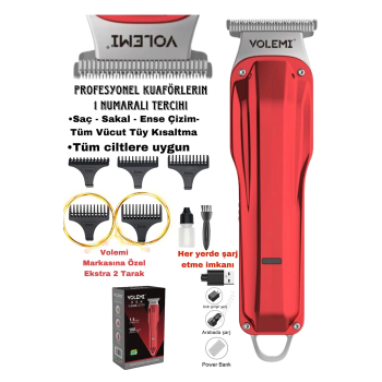 V-0085b Saç Sakal Ense Çizim Lazer Öncesi Kişisel Bakım Unisex Tıraş Makinesi - Lisinya