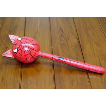 Ahşap Kedili Spiderman Marakas Tekli Polos:24 - Lisinya