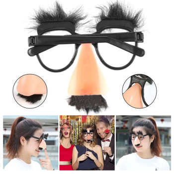 Eğlenceli Kılık Değiştirme Kaş Bıyık Mizah Gözlüğü 9x13 Cm - Lisinya