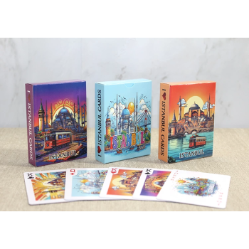 İstanbul Temalı İskambil Oyun Kartı Alk4350 - Lisinya