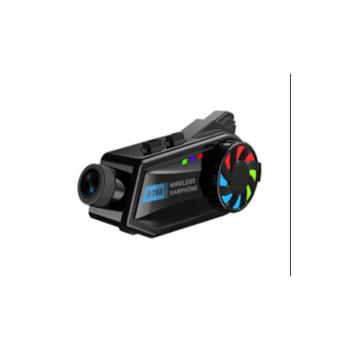 Bt68 Motosiklet Kask Bluetooth Kulaklık 1080p Kamera Ses Kontrolü Video Kayıt Özellikli İntercom - Lisinya