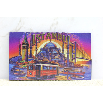 Ahşap İstanbul Temalı Magnet Alk4359 - Lisinya