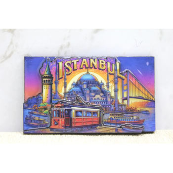 Ahşap İstanbul Temalı Magnet Alk4363 - Lisinya