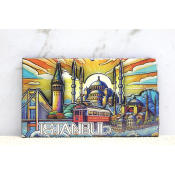 Ahşap İstanbul Temalı Magnet Alk4365 - Lisinya