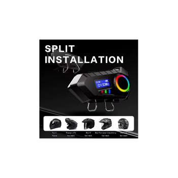 Y30 Kask Kulaklık Bluetooth Motosiklet Kulaklık Rgb Radyolu Intercom - Lisinya