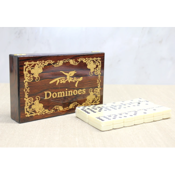 Ahşap Kutulu Domino Oyunu Alk4220 - Lisinya