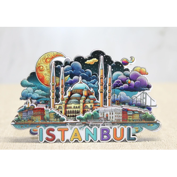 Ahşap İstanbul Temalı Magnet Alk4599 - Lisinya