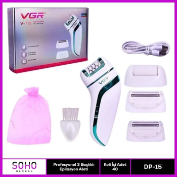 Profesyonel 3 Başlıklı Epilasyon Aleti - Lisinya