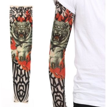 Giyilebilir Kol Dövmesi Çorap Dövme 3d Baskılı Kol Bacak Dövme 2 Adet Model 8 - Lisinya