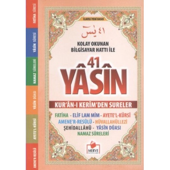 41 Yasin Kolay Okunan Bilgisayar Hatlı (Cep Boy)