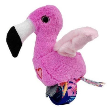 Peluş Ses Tekrarlı Hayvan Bileklik Aksesuar - Pembe Flamingo (Lisinya)