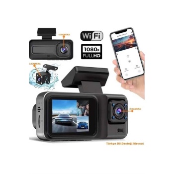 2 İnç Araç İçi Kameralı Ekran 1080P Full HD Kaliteli Hafıza Kart Destekli - Lisinya