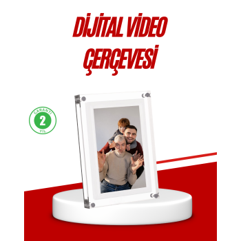 Şık ve Dekoratif 7 İnç Dijital Fotoğraf Çerçevesi – Anılarınızı Sergileyin - Lisinya