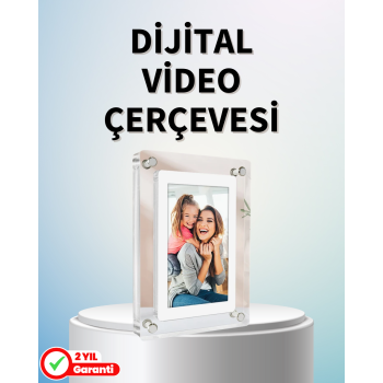 Dayanıklı ve Hafif Tasarım – 7 İnç Dijital Fotoğraf Çerçevesi Ev ve Ofis İçin - Lisinya