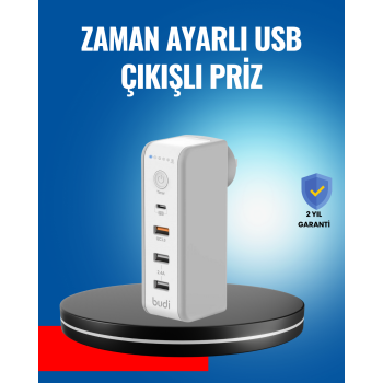 Ev ve Ofis İçin Zaman Kontrollü Çoklu Şarj Cihazı - Lisinya