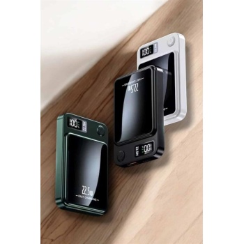 Pratik ve Taşınabilir 10.000 mAh Wireless Powerbank Hızlı Şarj Avantajı - Lisinya