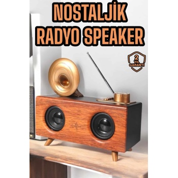 Çalar Radyo Müzik Kutusu Nostaljik Hoparlör Speaker - Lisinya
