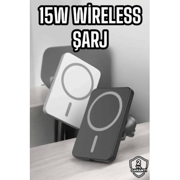 İOS Uyumlu Manyetik Tasarım Magsafe İphone 12/13/14/15 araç şarjı - Lisinya