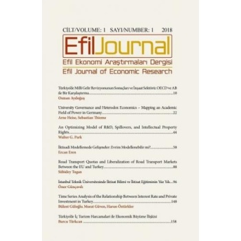 Efil Ekonomi Araştırmaları Dergisi - Cil:1 Sayı:1 2018