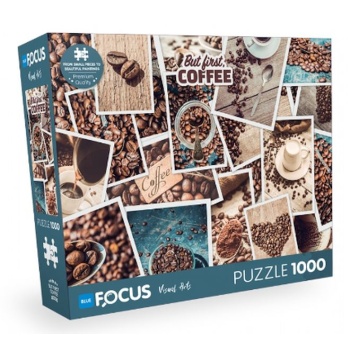 Blue Focus But Fırst Coffee - 1000 Parça