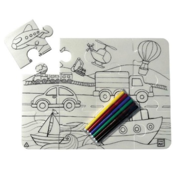 Funny Mat - Taşıtlar 30 X 40 Cm