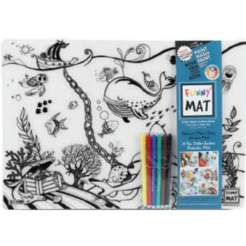Funny Mat - Çiftlik Ve Derin Deniz 6Lı Kalem Hediyeli 30 x 40 cm