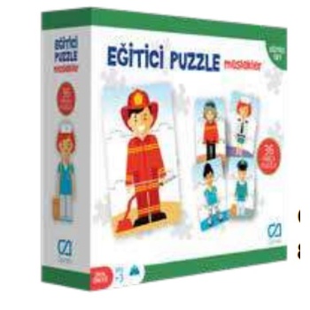 Eğitici Puzzle - Meslekler