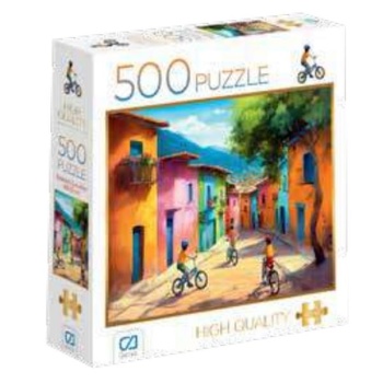 Bisikletli Çocuklar Puzzle 500