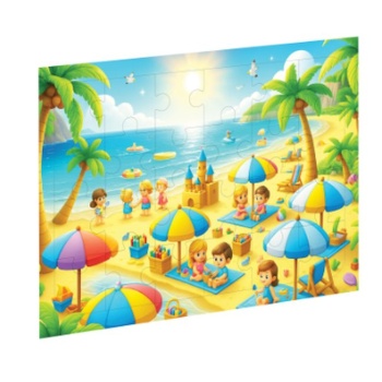 Minyatür Plaj Ahşap Puzzle