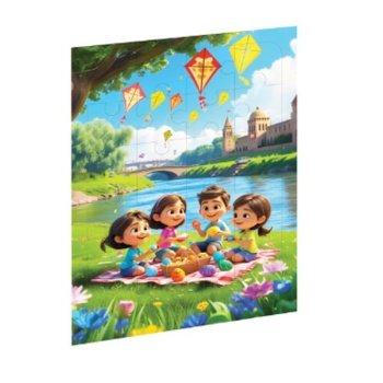 Piknik Günü Ahşap Puzzle