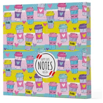 Kahve 10 - Çizgisiz Yan Boyamalı Defter