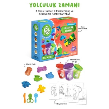 Yolculuk Zamanı Oyun Hamuru Seti (18 Parça - 352 Gr)