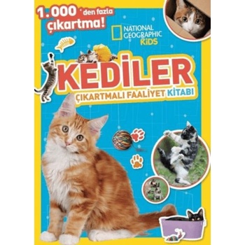 National Geographic Kids Kediler Çıkartmalı Faaliyet Kitabı