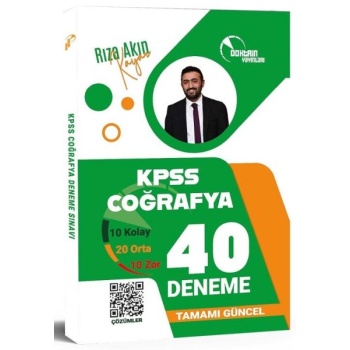 Doktrin KPSS Coğrafya 40 Deneme Çözümlü