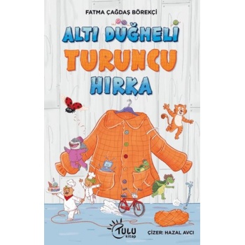 Altı Düğmeli Turuncu Hırka