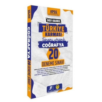 Tasarı Yayınları KPSS Coğrafya Dev Kadro Türkiye Karması 20 Deneme