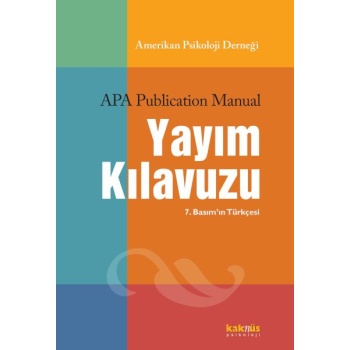 Amerikan Psikoloji Derneği Yayım Kılavuzu