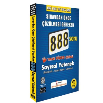 Tasarı DGS ALES Video Çözümlü 888 Sayısal Soru Bankası