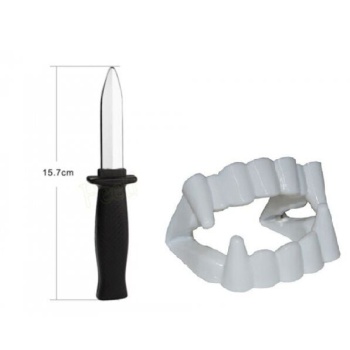 Vampir Dişi - Şaka Bıçağı - Tiyatro Oyun Seti 2li Set - Lisinya