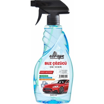 Buz Çözücü 500 ml Hızlı Etkili Araç Cam Yüzeyleri ve Kapı Fitilleri İçin