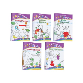 Masallı Boyama Kitabı (5 Kitap Takım)