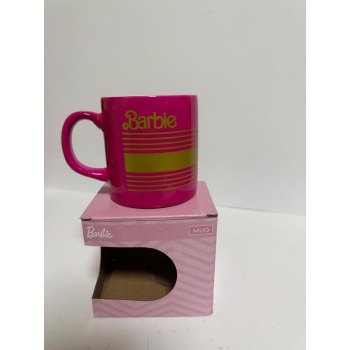 Seramik 1.Sınıf Kupa  Pembe-Yeşil Detaylı