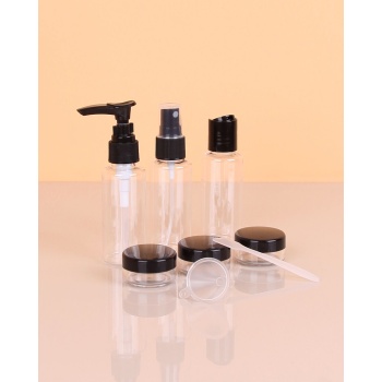 Parfüm Şişesi - Kozmetik Şişesi - 8 li Seyahat Doldurulabilir Kozmetik Seti - Lisinya